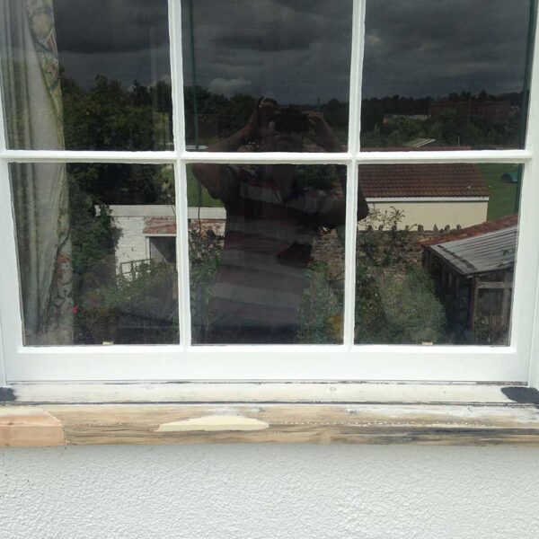 Window sill repaired.