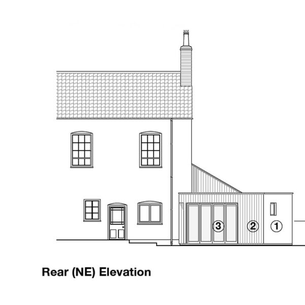 Proposed rear elevation