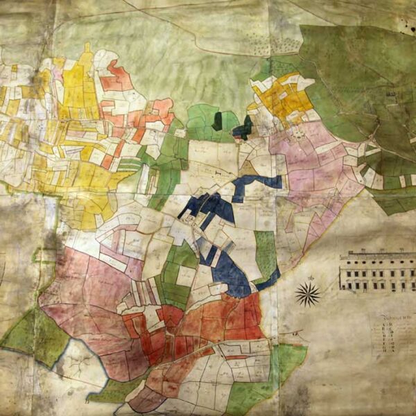 Map of Long Ashton. Measured by Williamson (1730), drawn by Jeffrey (1765). AC/PL86.