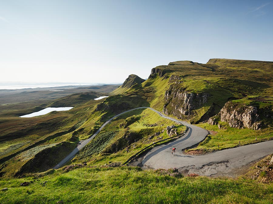 Road Cyclist. Isle of Skye.